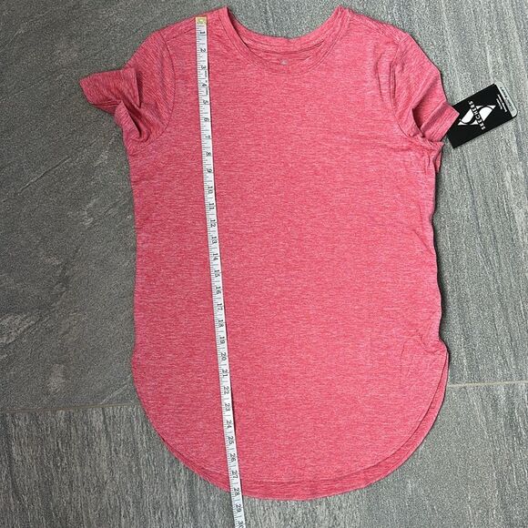 NWT Skechers Activewear Tee Shirt Top Go Walk Go Dry Swift Tunic Red Pink XS - Picture 14 of 15